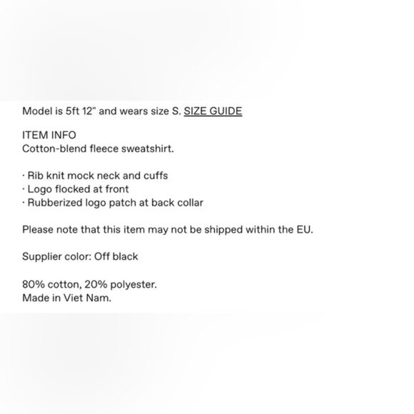 NWT Fear of God Essentials Relaxed Mock Neck Sweatshirt in “Wood” - Picture 8 of 10